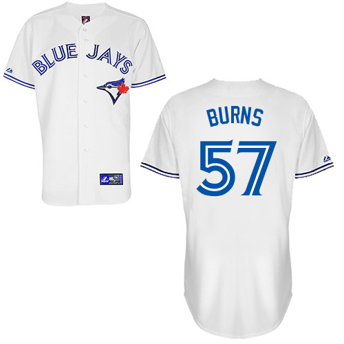 Cory Burns #57 Youth Baseball Jersey-Toronto Blue Jays Authentic Home White Cool Base MLB Jersey